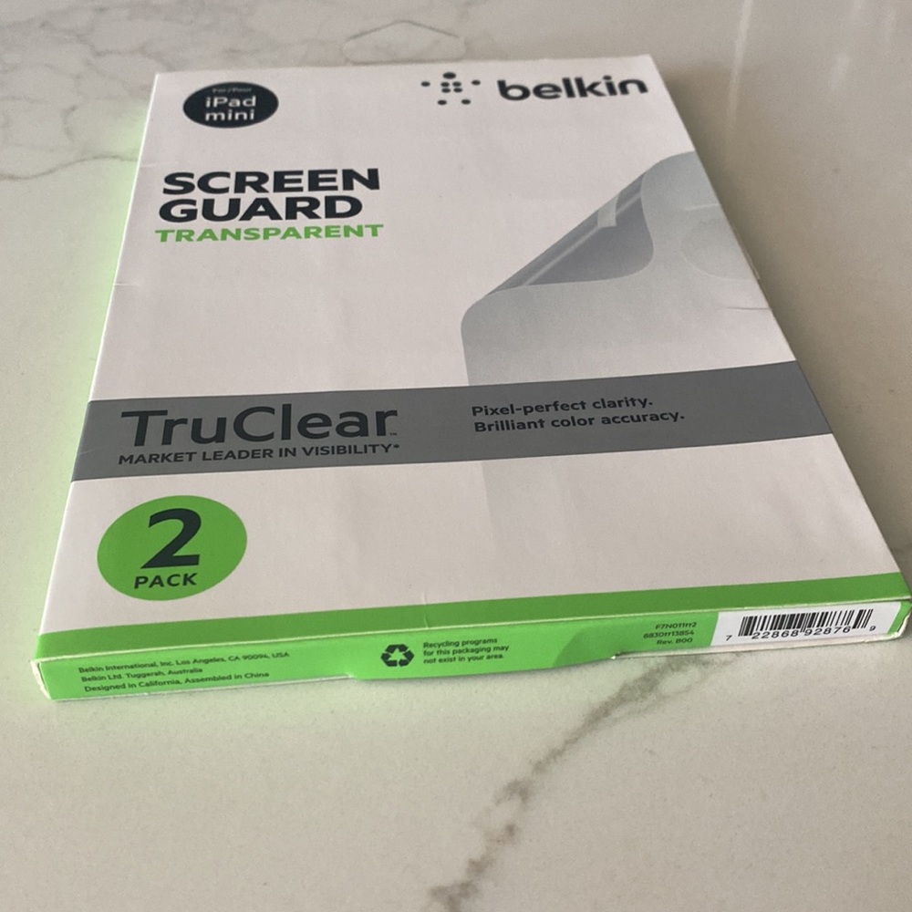 4/$10 Belkin iPad mini screen guard transparent (2 pack) - Picture 3 of 4